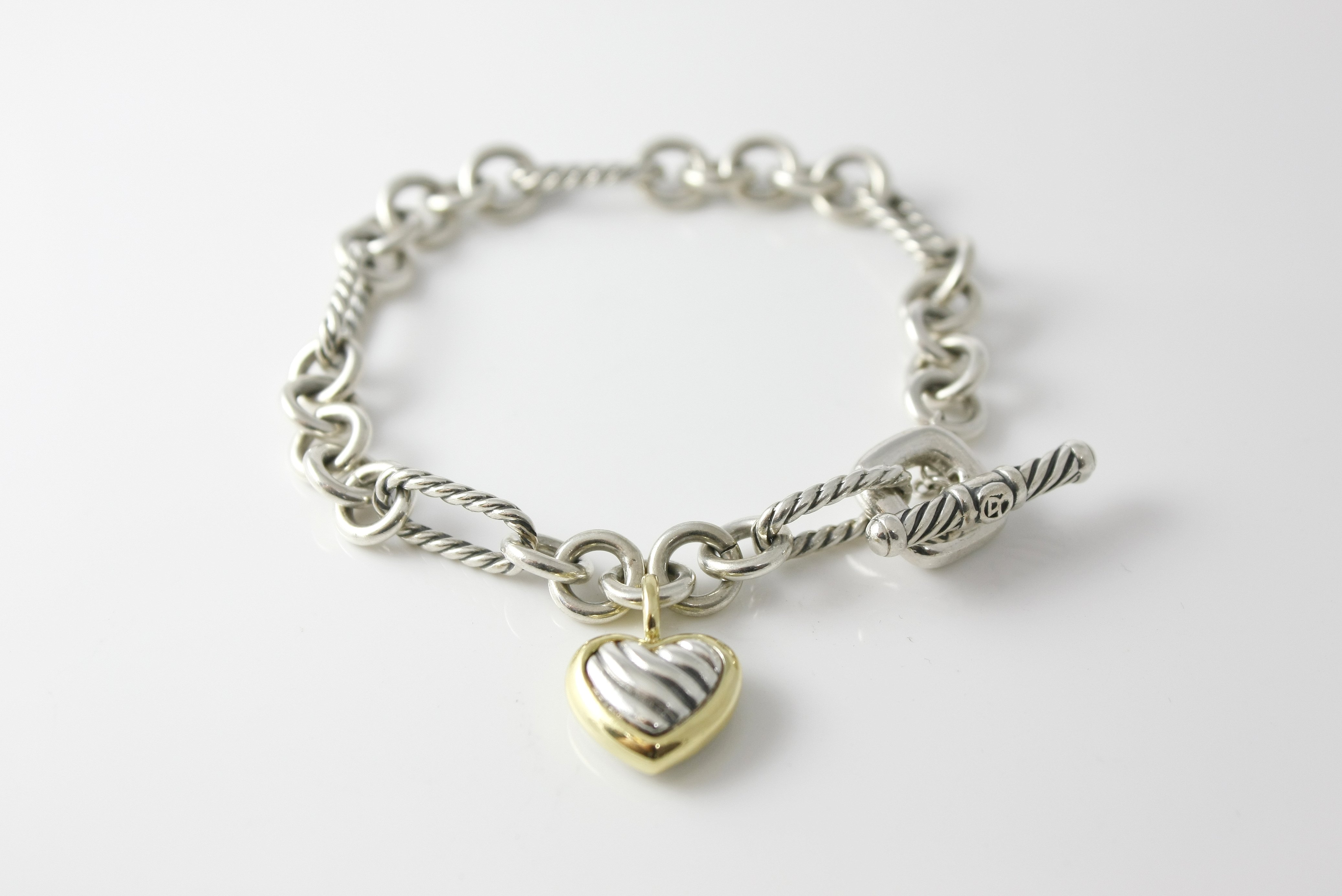 Jewelry-N-Loan | David Yurman Cable Heart Figaro Bracelet - $300 ...